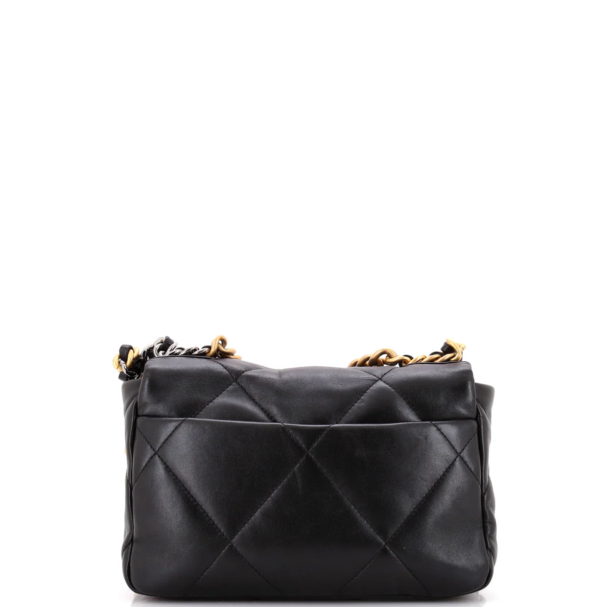 19 Flap Bag Quilted Leather Medium - Deep Luxury