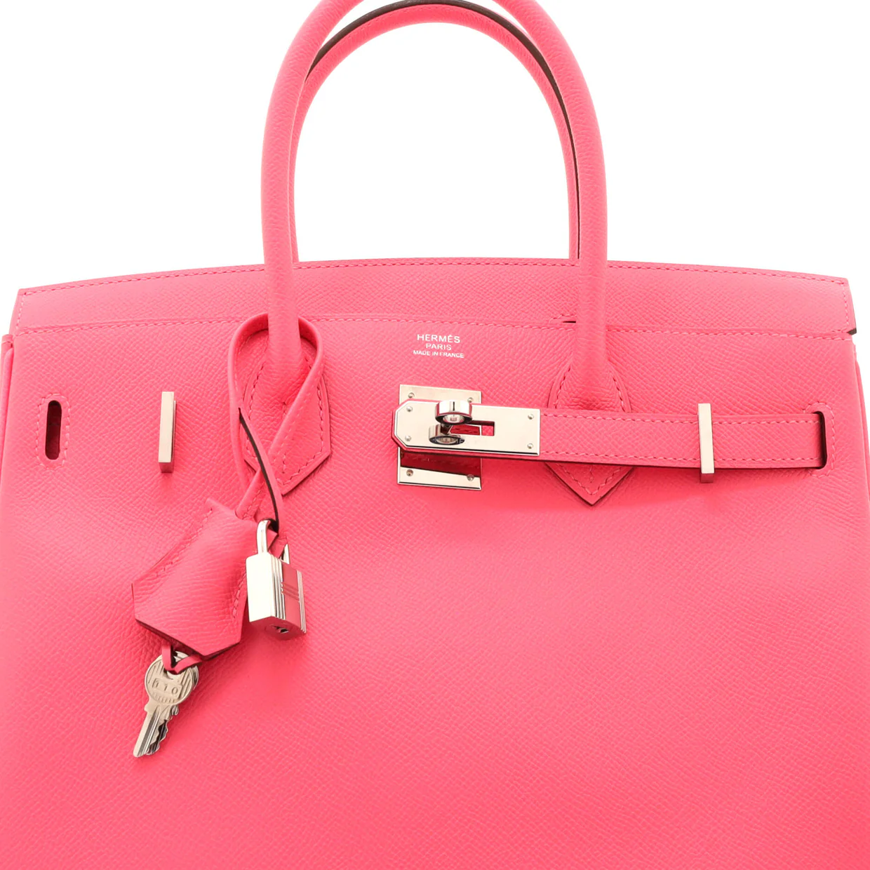 Birkin Handbag Rose Azalée Epsom with Palladium Hardware 30 - Deep Luxury