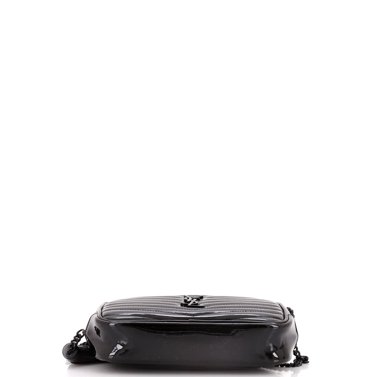 Lou Camera Bag Matelasse Chevron Patent Mini - Deep Luxury