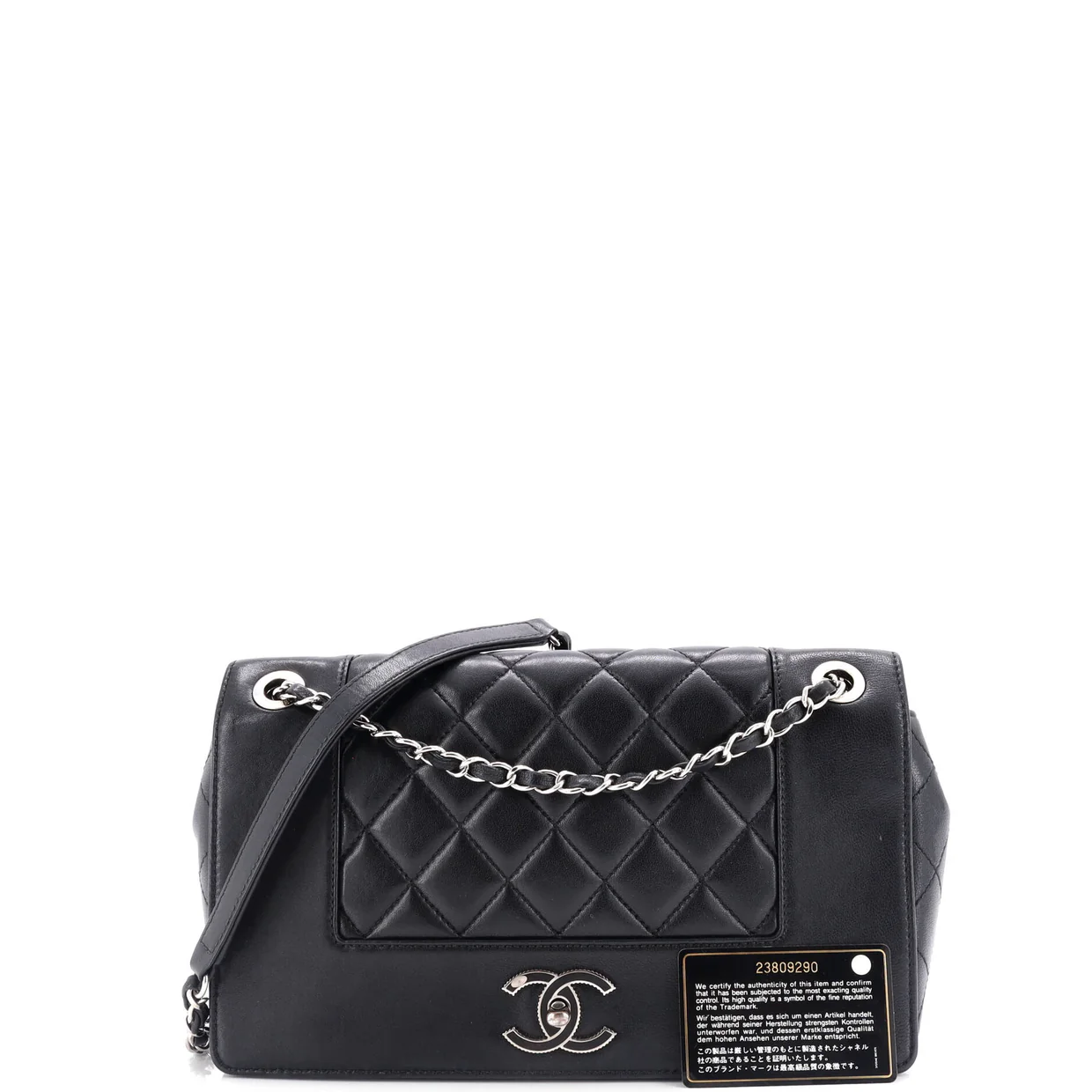 Mademoiselle Vintage Flap Bag Quilted Sheepskin Large - Deep Luxury