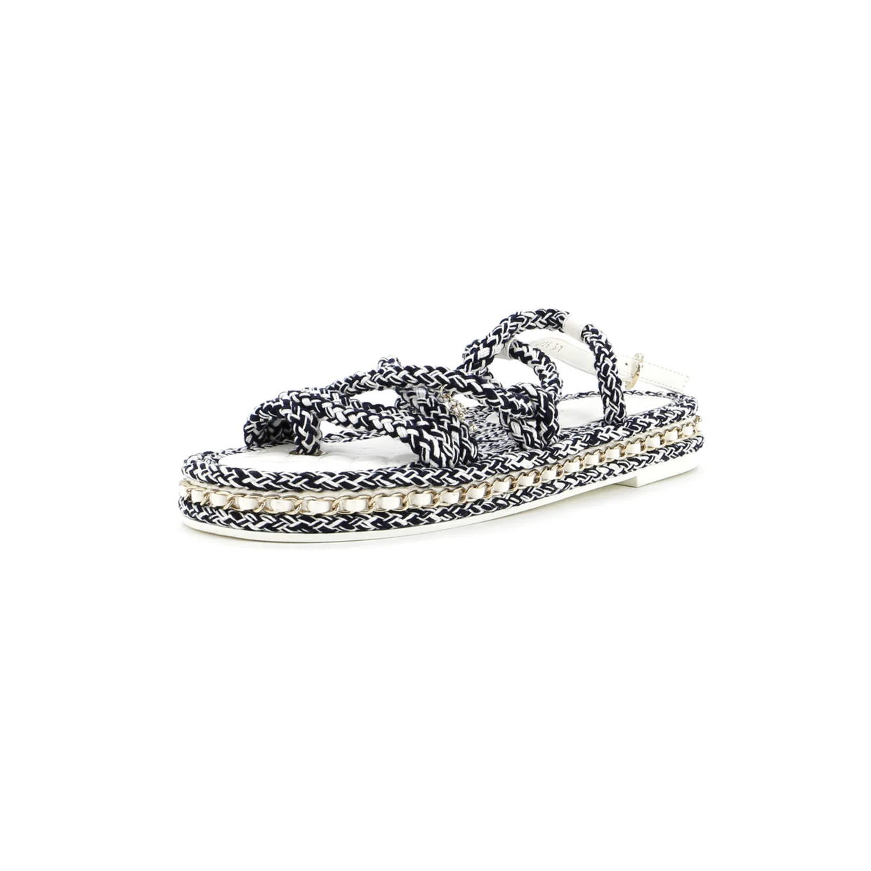 Women's CC Chain Sandals Braided Cord - Deep Luxury