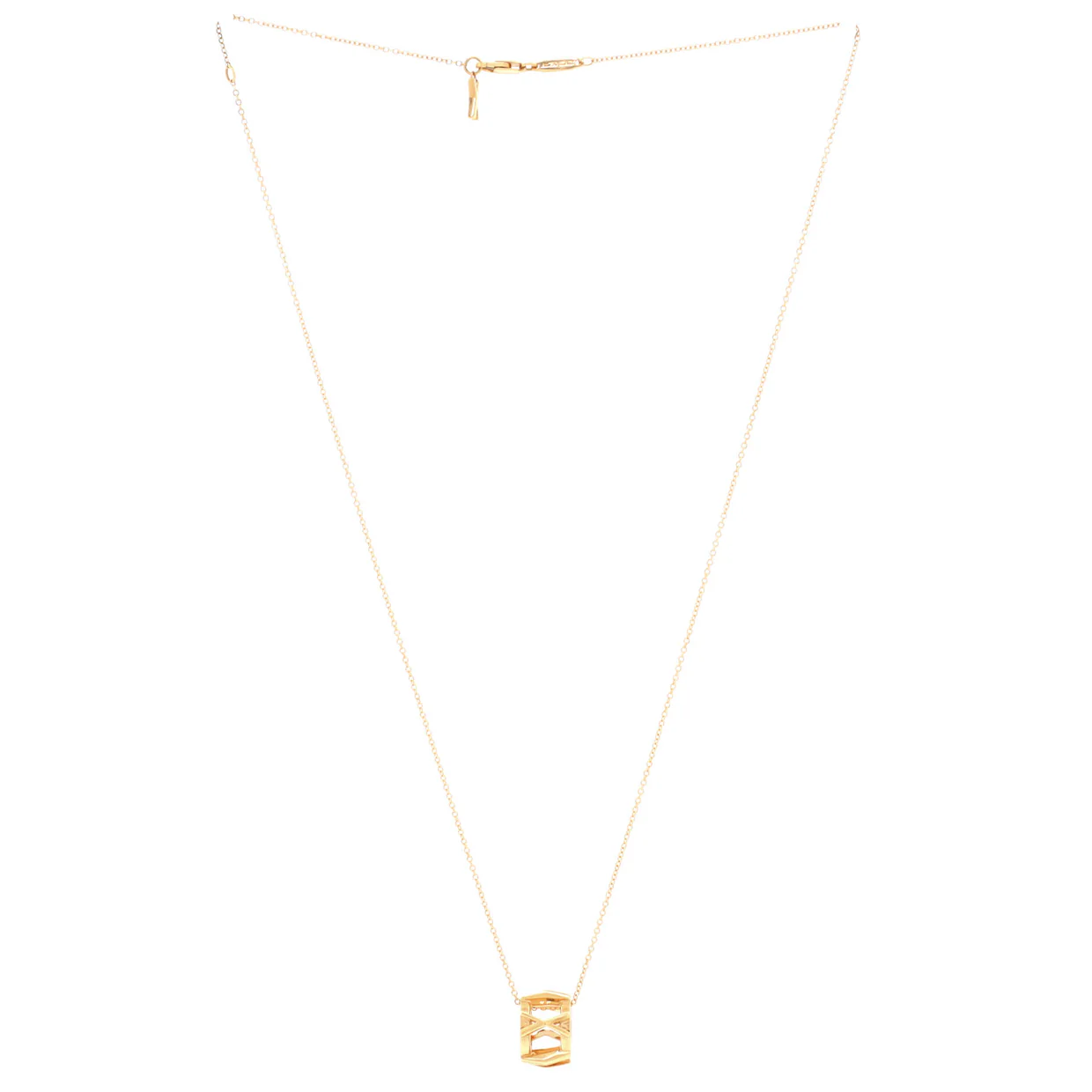 Atlas X Open Pendant Necklace 18K Rose Gold - Deep Luxury