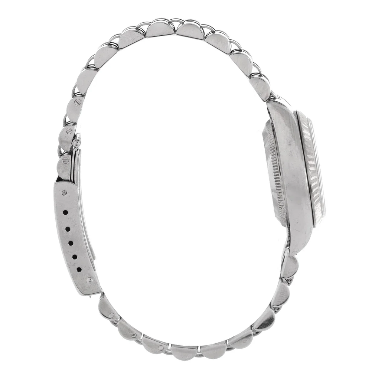 Oyster Perpetual Datejust Automatic Watch Stainless Steel and White Gold with Diamond Markers 26 - Deep Luxury