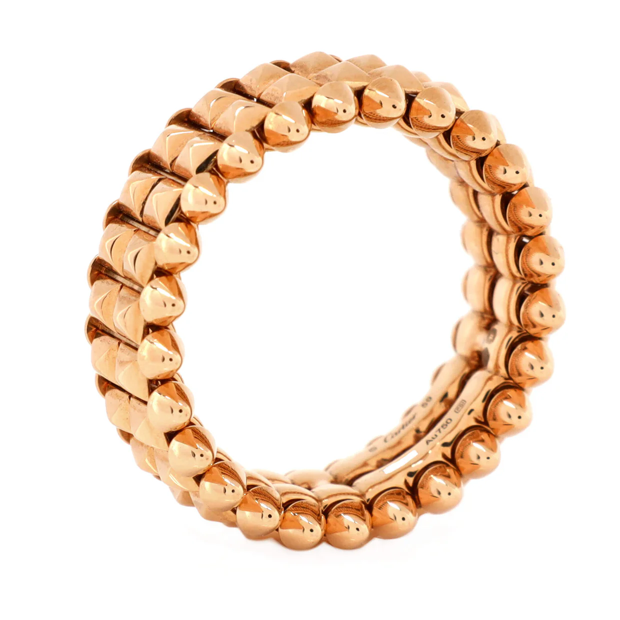 Double Row Clash de Cartier Ring 18K Rose Gold - Deep Luxury