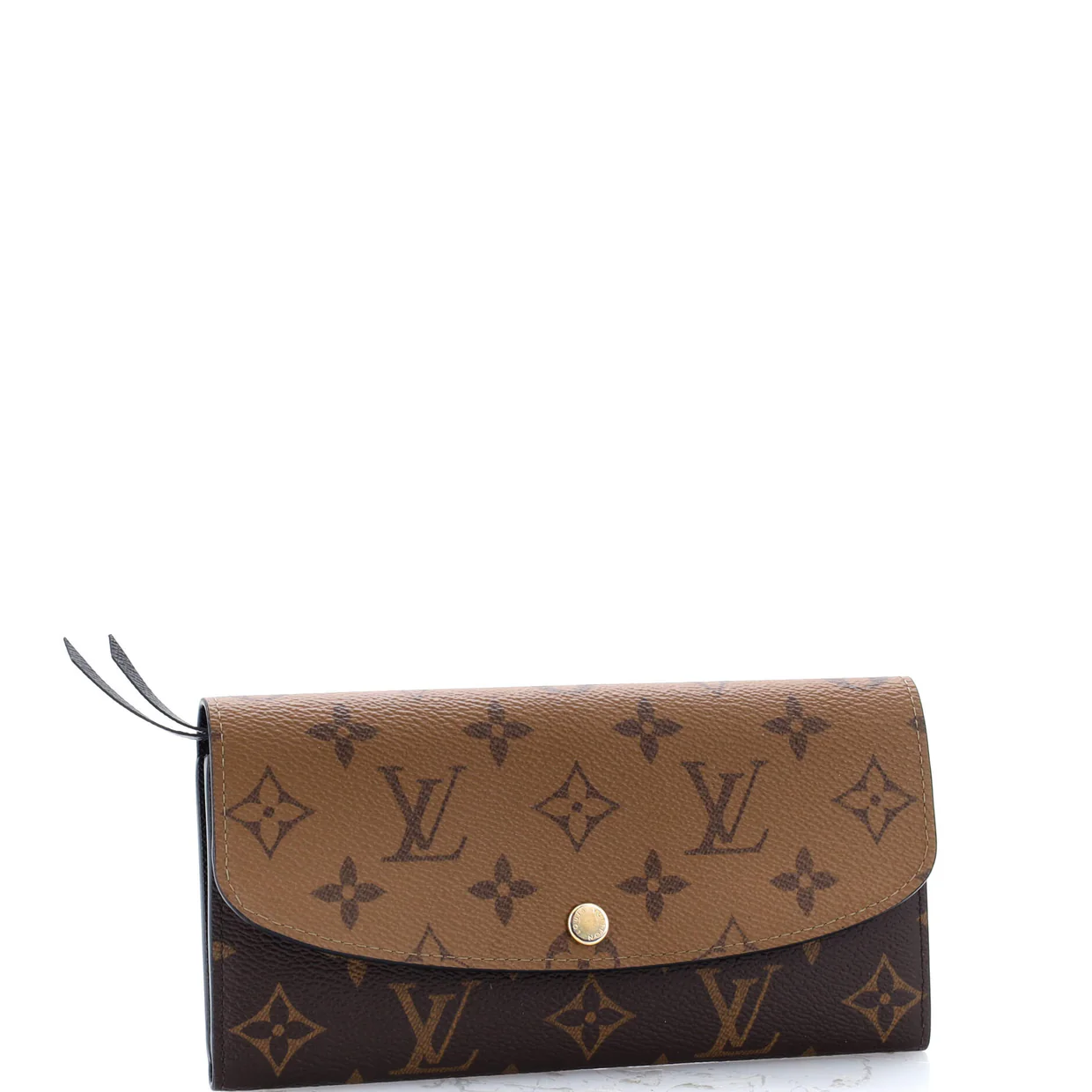 Emilie Wallet Reverse Monogram Canvas - Deep Luxury