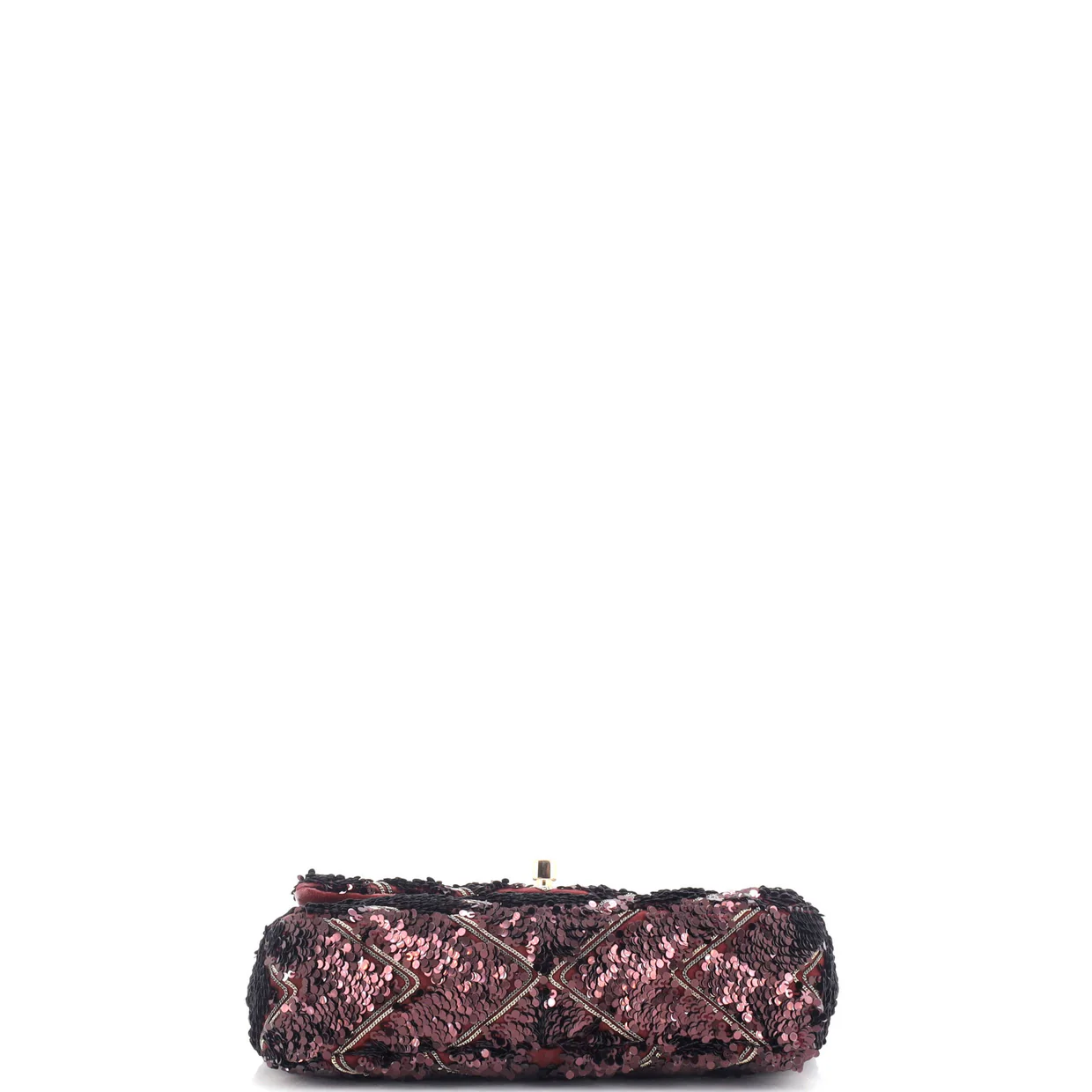 CC Flap Bag Chevron Sequins Mini - Deep Luxury