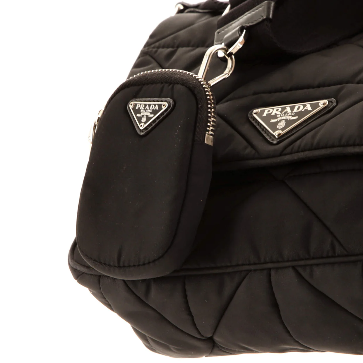 Padded Flap Shoulder Bag Quilted Tessuto - Deep Luxury