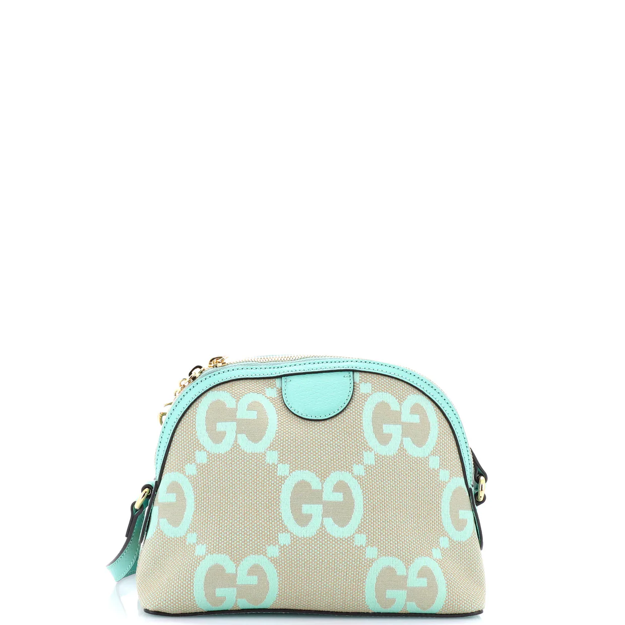 Ophidia Dome Shoulder Bag Jumbo GG Canvas Small - Deep Luxury