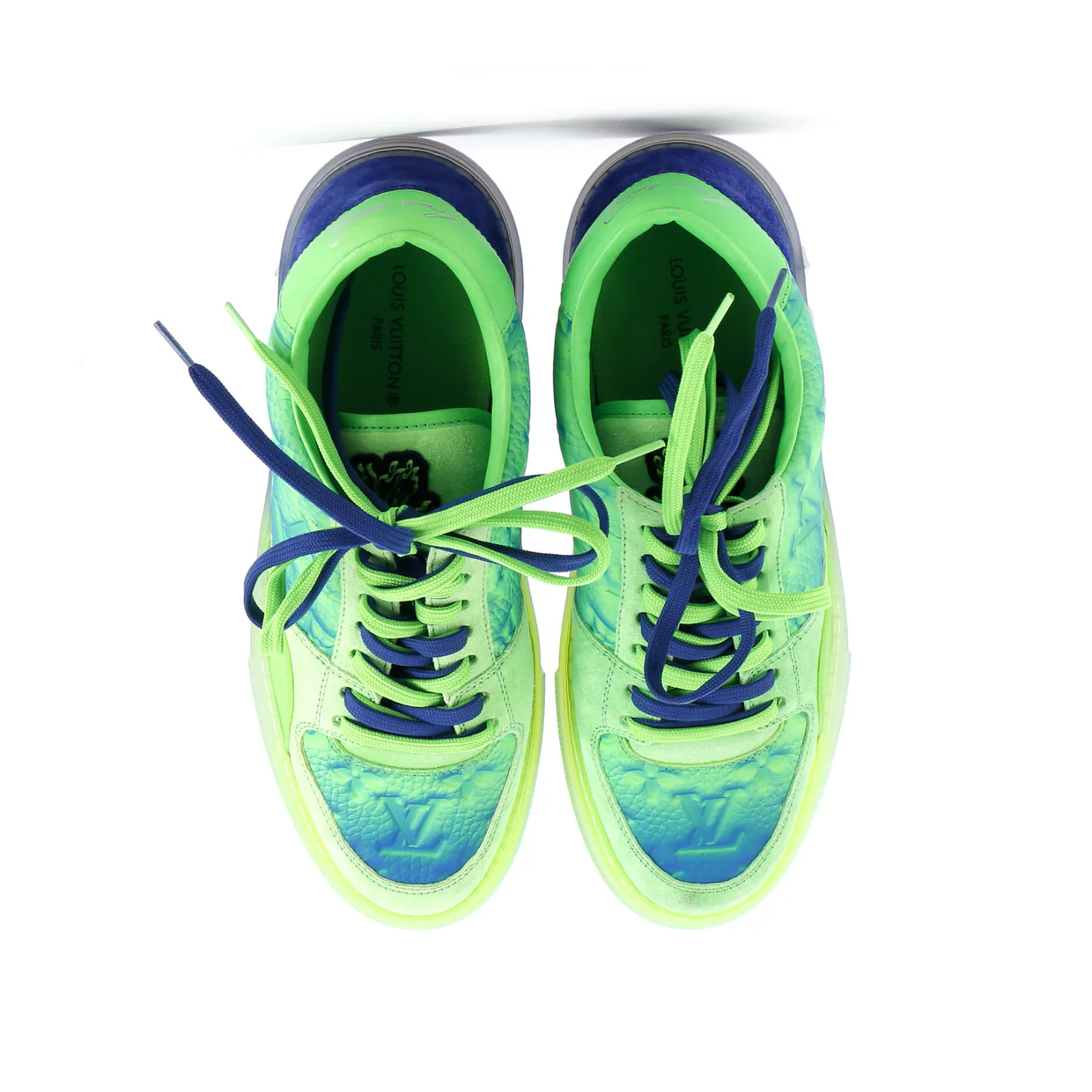 Men's LV Ollie Sneakers Limited Edition Illusion Monogram Taurillon Leather - Deep Luxury