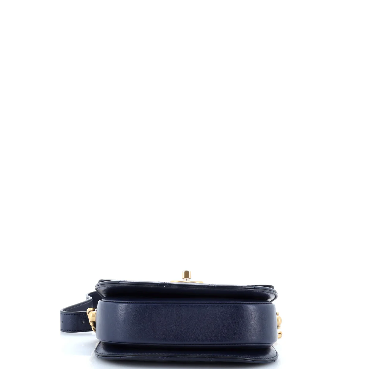 Moon Flap Messenger Bag Quilted Calfskin Mini - Deep Luxury