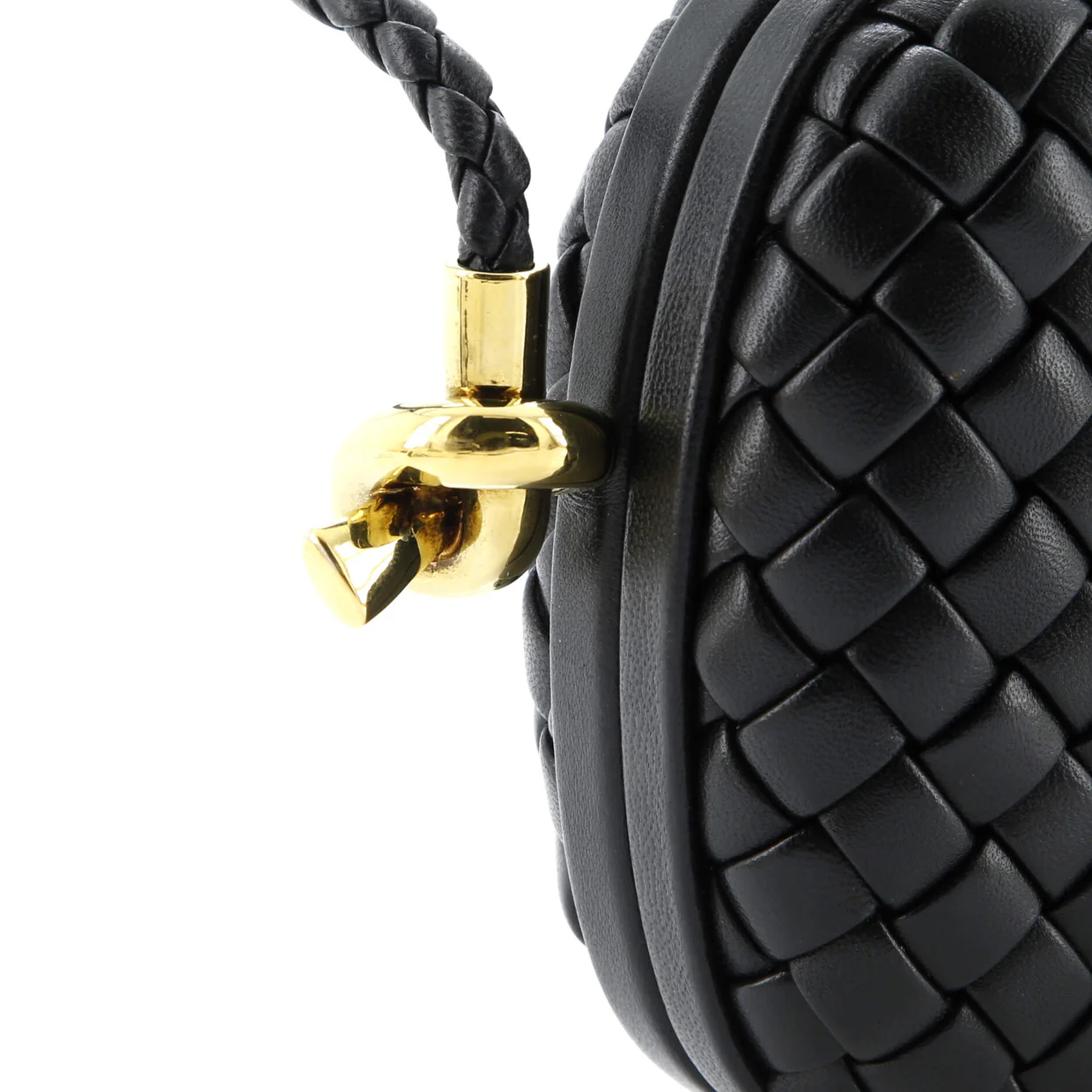 Knot Minaudiere on Strap Intrecciato Leather - Deep Luxury