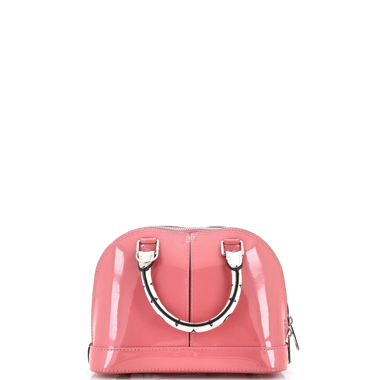 Alma Handbag Vernis with Monogram Canvas BB - Deep Luxury