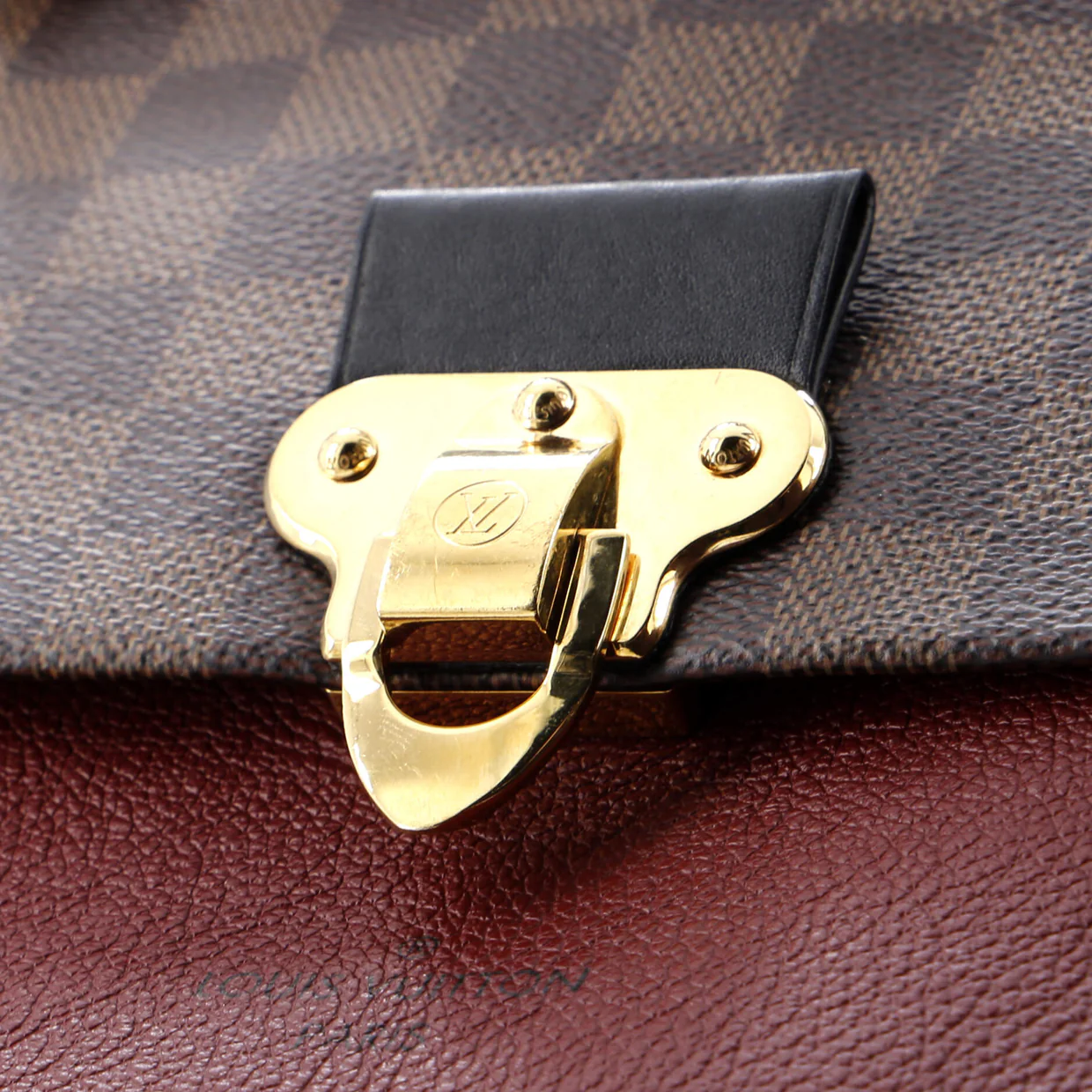 Vavin Handbag Damier with Leather PM - Deep Luxury