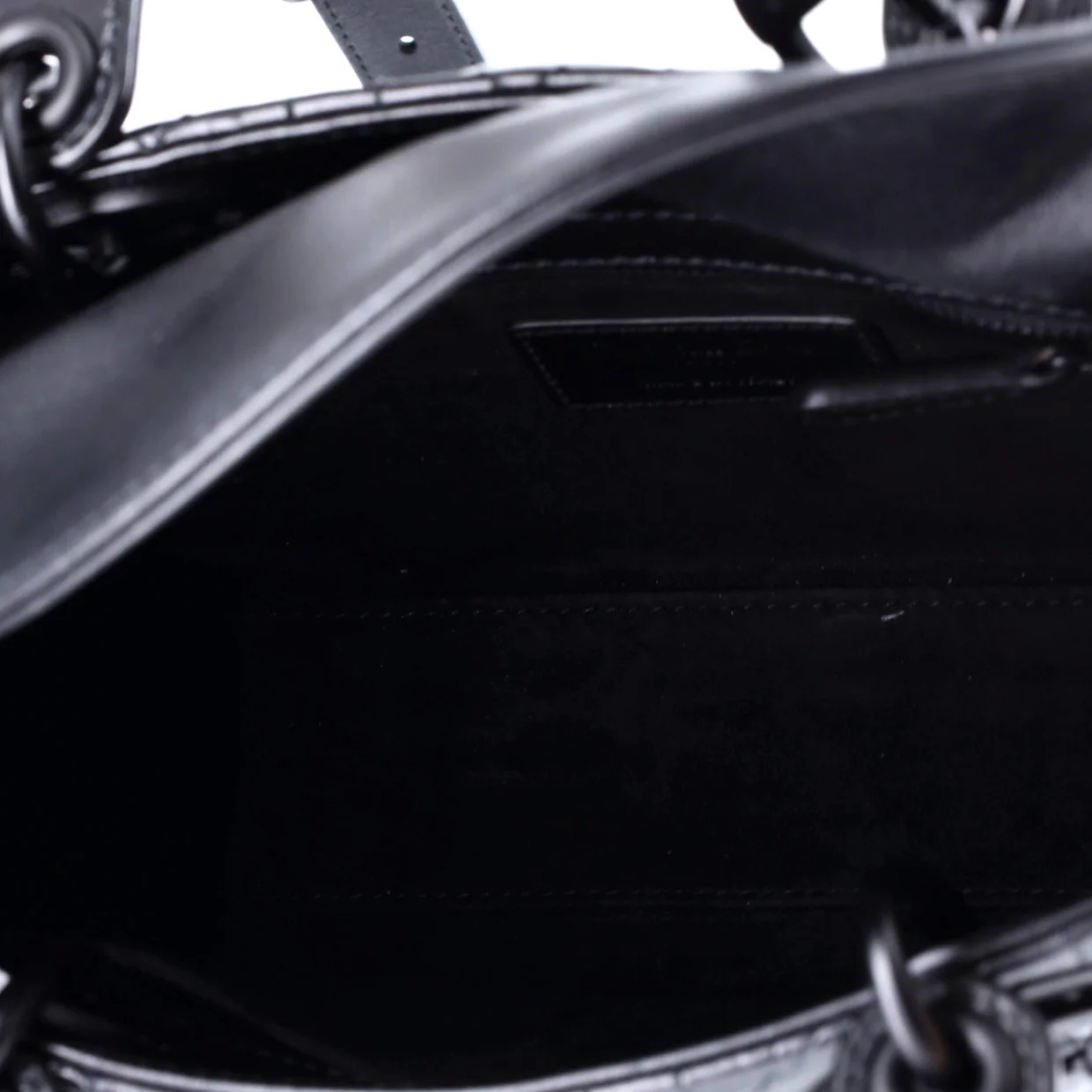 Lady Dior Bag Cannage Quilt Gradient Patent Small - Deep Luxury