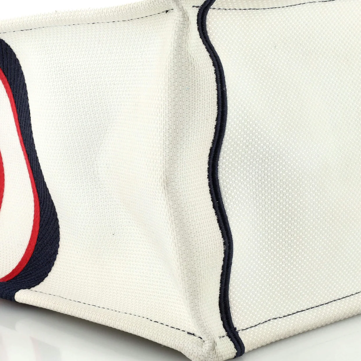 Dioralps Book Tote Embroidered Canvas Large - Deep Luxury