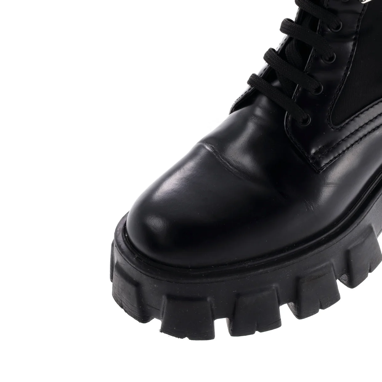 Monolith Combat Boots Leather and Nylon - Deep Luxury