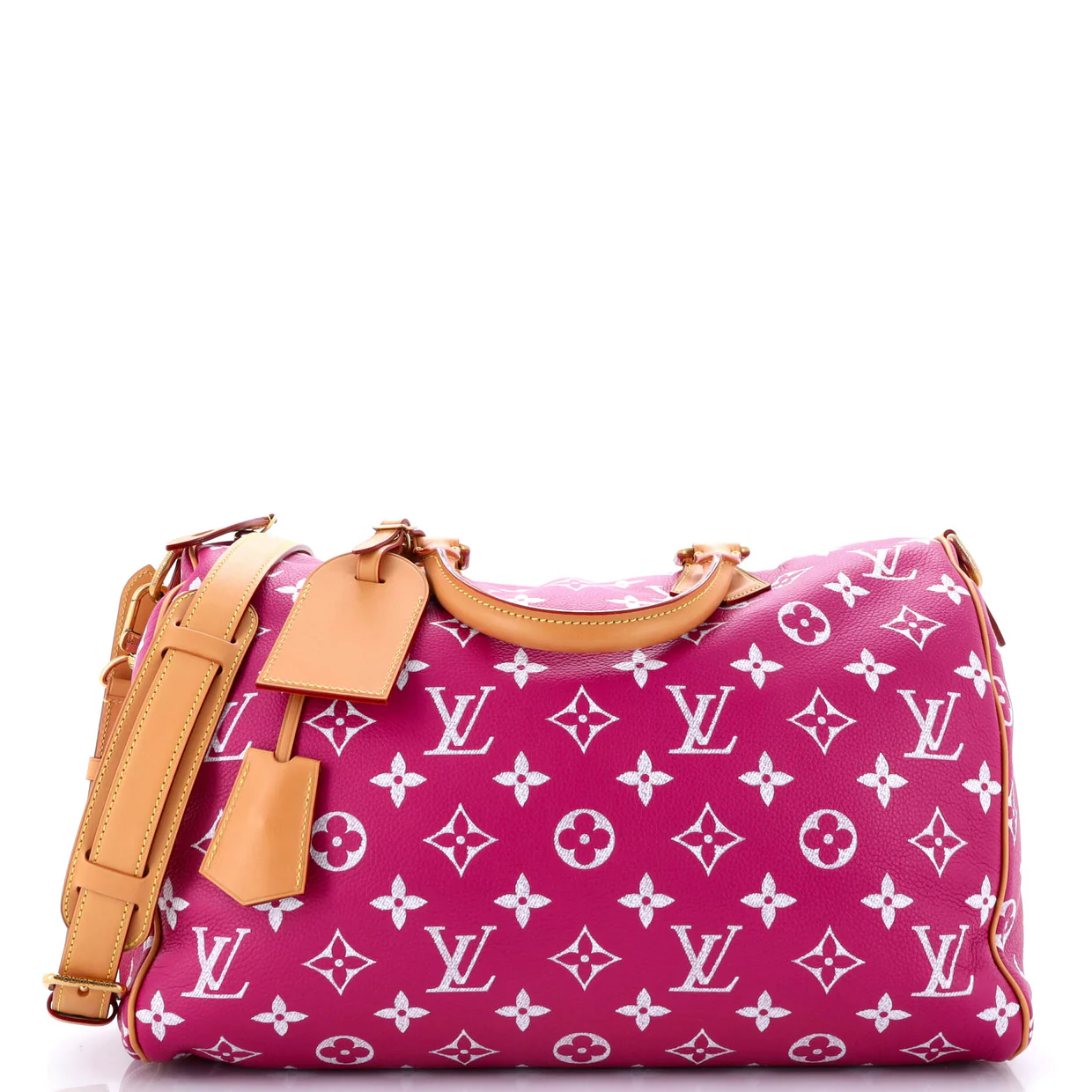 Speedy P9 Bandouliere Bag Monogram Leather 40 - Deep Luxury