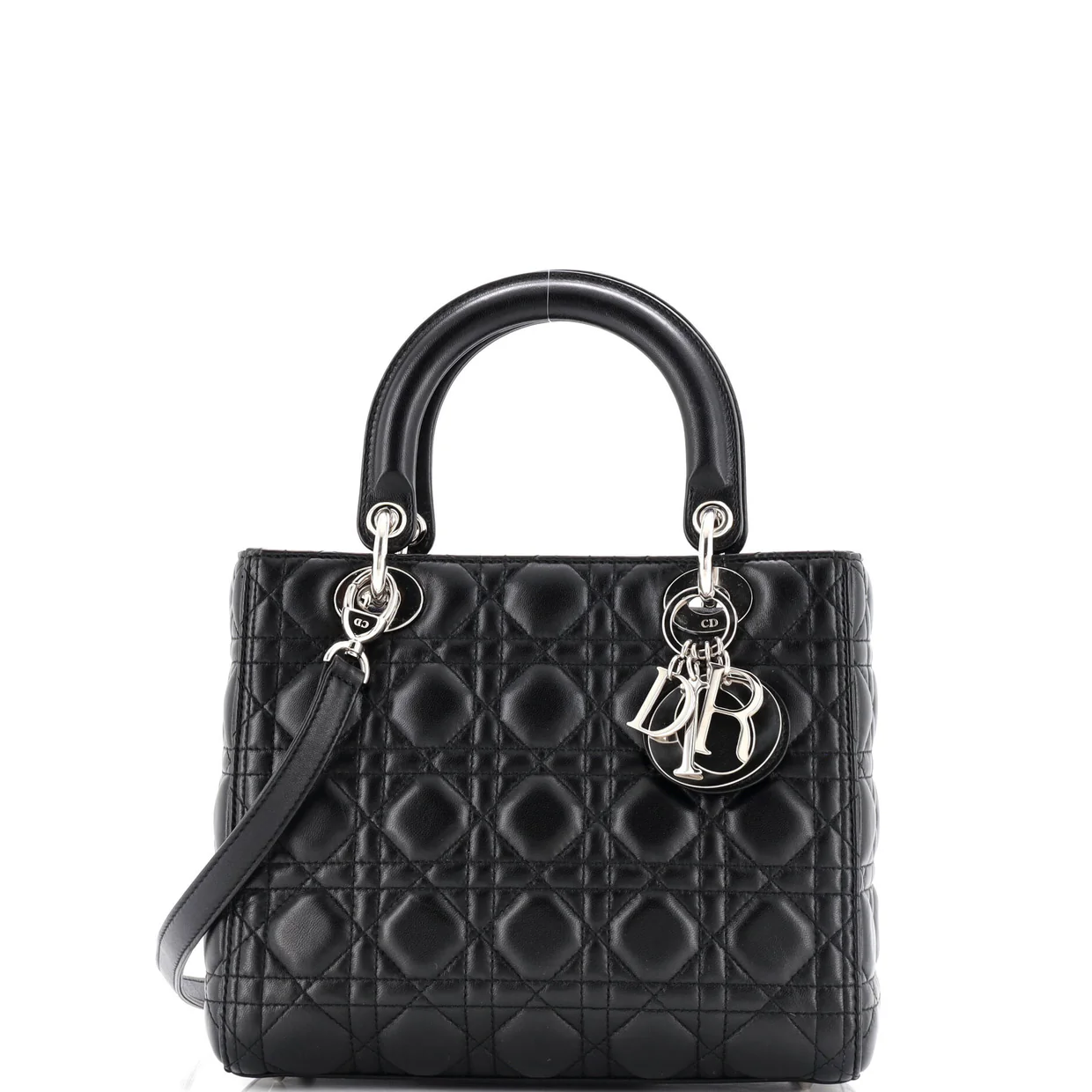 Lady Dior Bag Cannage Quilt Lambskin Medium - Deep Luxury
