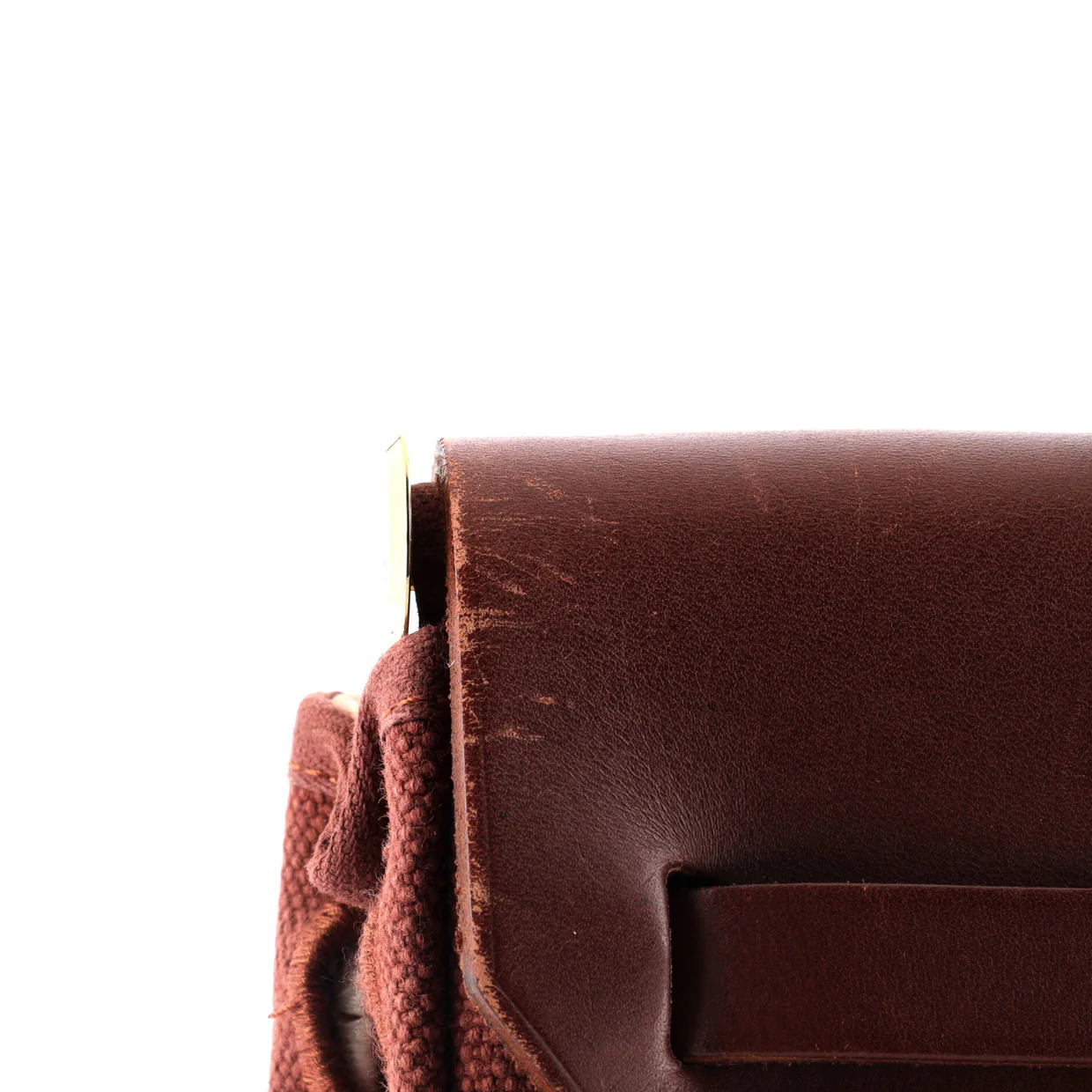 Herbag Toile and Leather PM - Deep Luxury