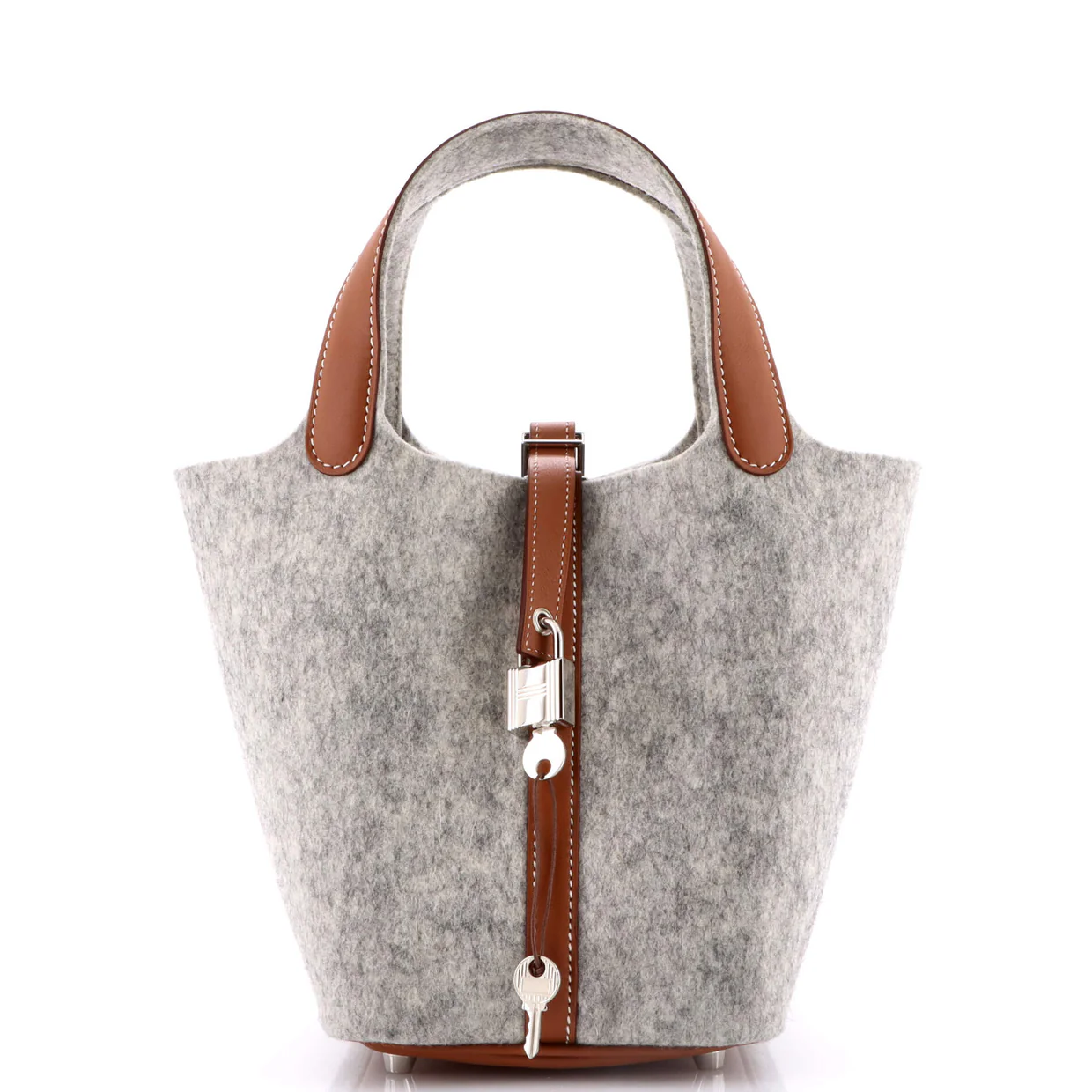 Picotin Lock Bag Felt with Leather PM - Deep Luxury