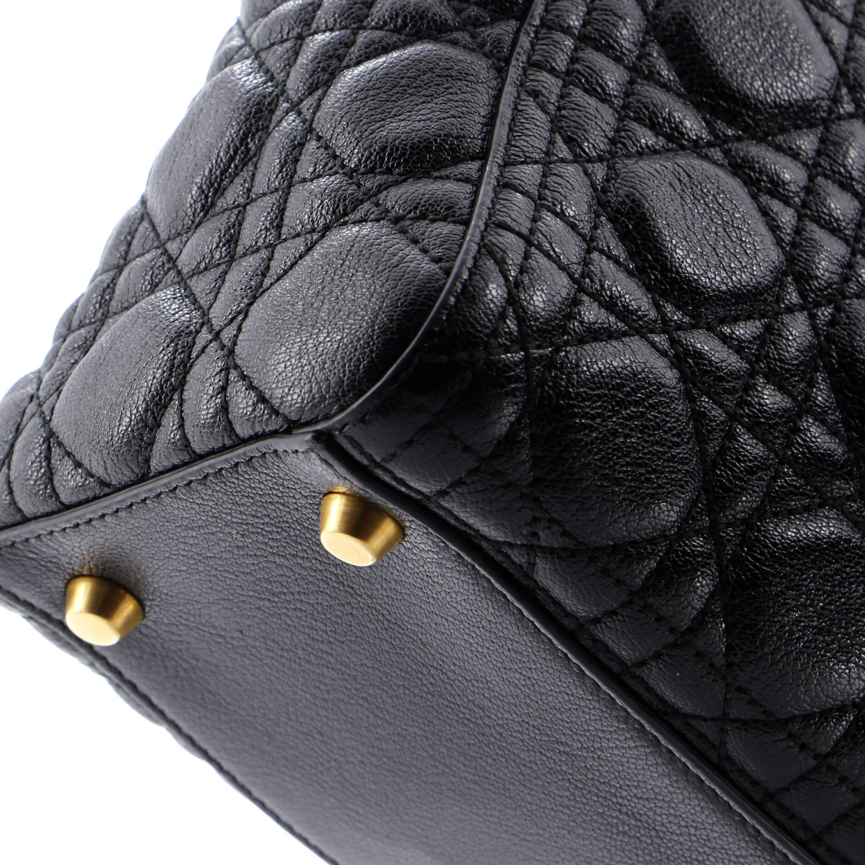 Supple Lady Dior Bag Cannage Quilt Leather Large - Deep Luxury