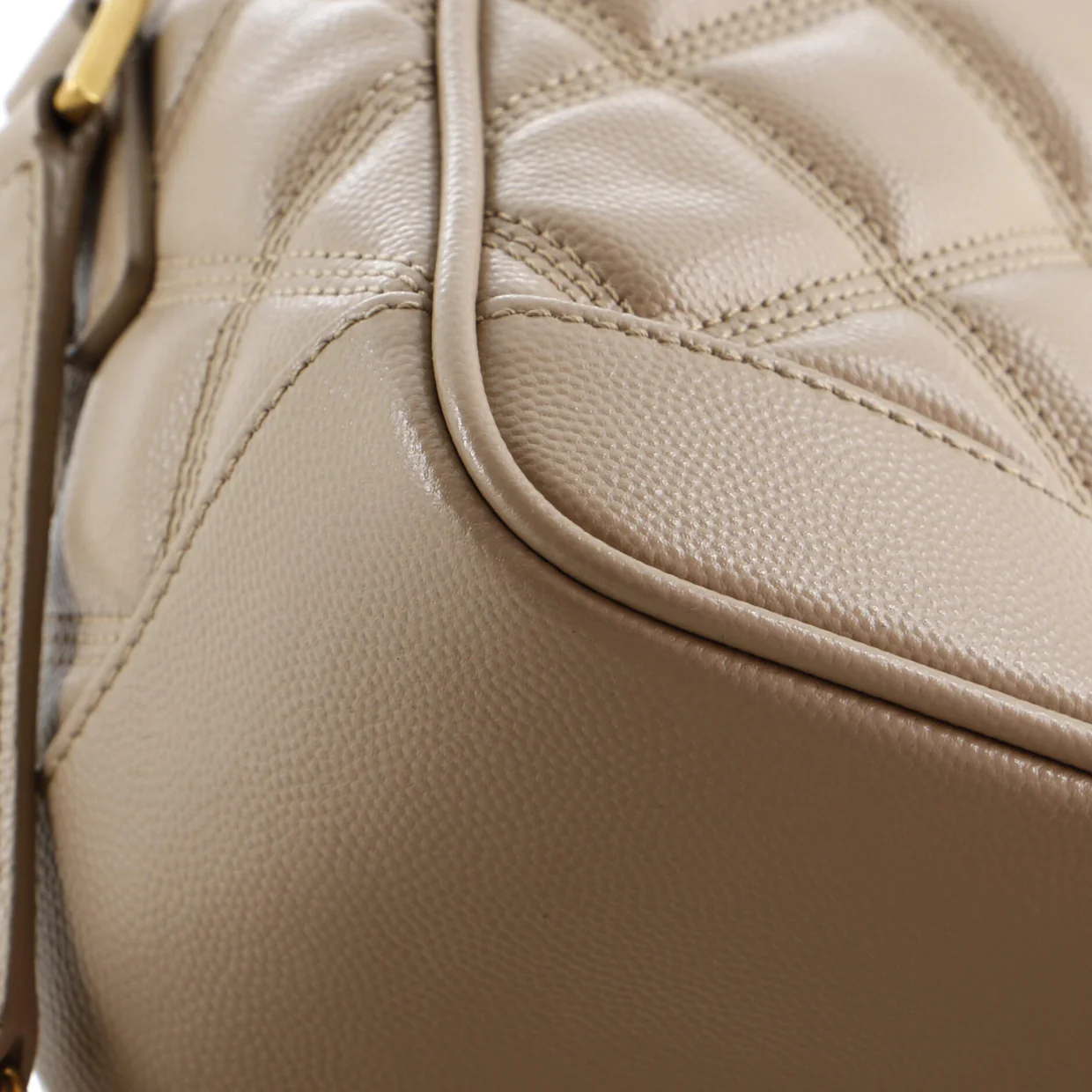 80's Vanity Bag Quilted Leather - Deep Luxury