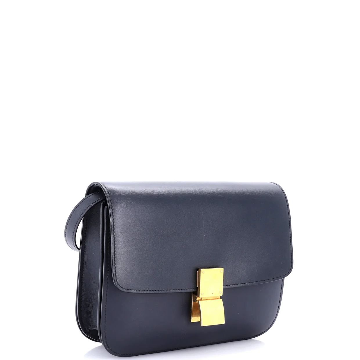 Classic Box Bag Smooth Leather Medium - Deep Luxury