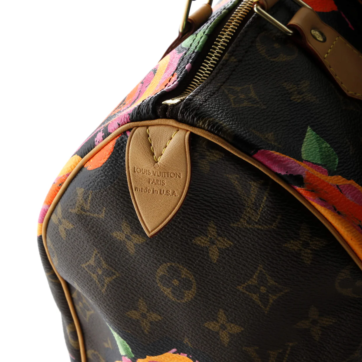 Speedy Handbag Limited Edition Monogram Roses 30 - Deep Luxury