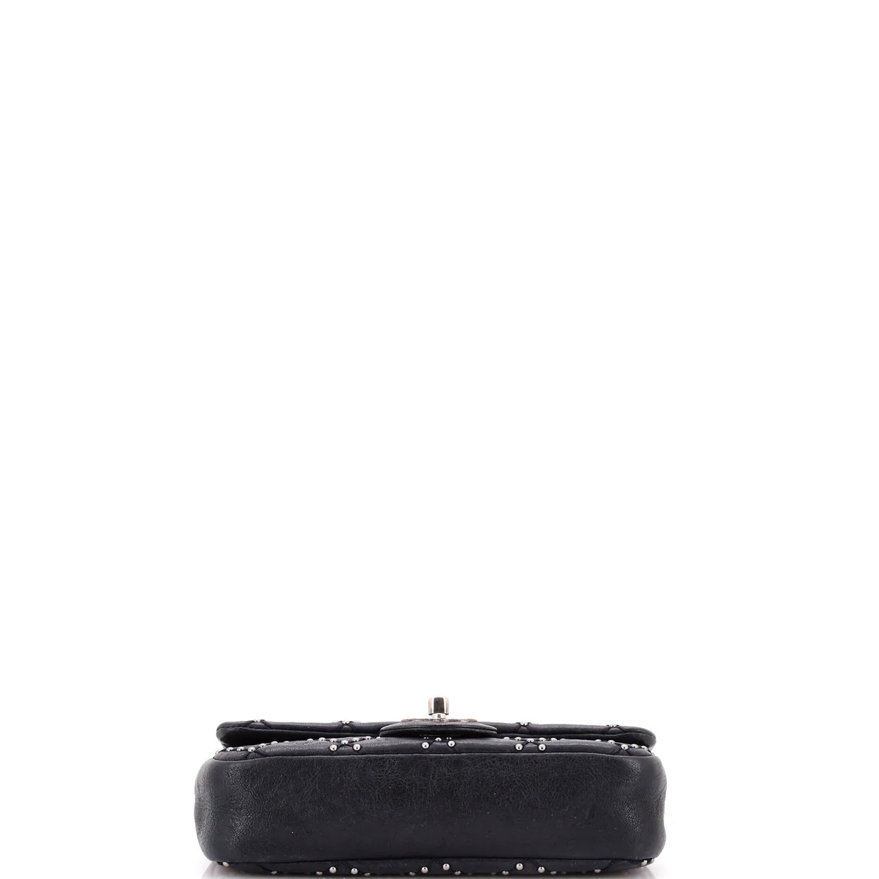 Paris-Dallas Metal Beauty Flap Bag Studded Quilted Distressed Calfskin Small - Deep Luxury