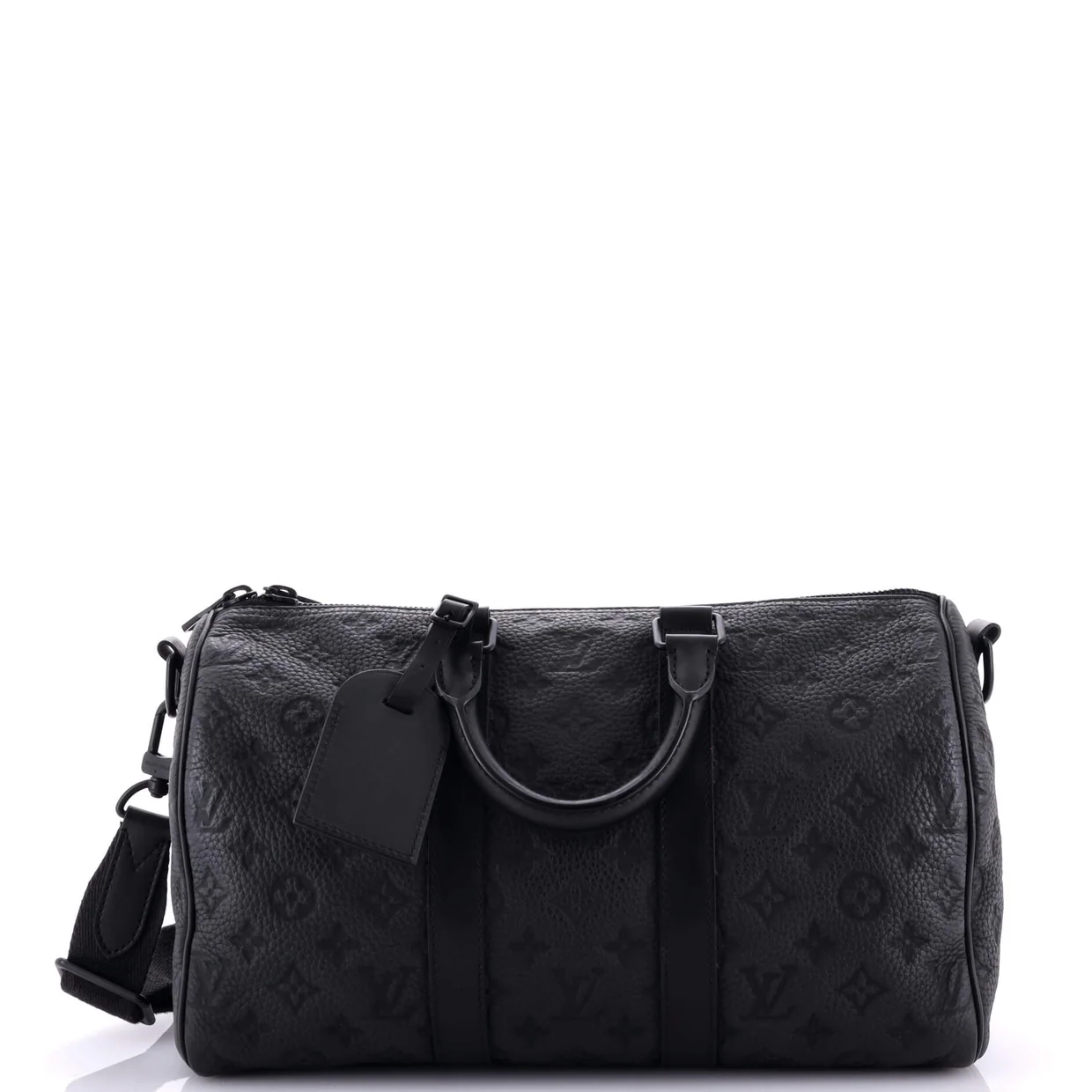 Keepall Bandouliere Bag Monogram Taurillon Leather 35 - Deep Luxury