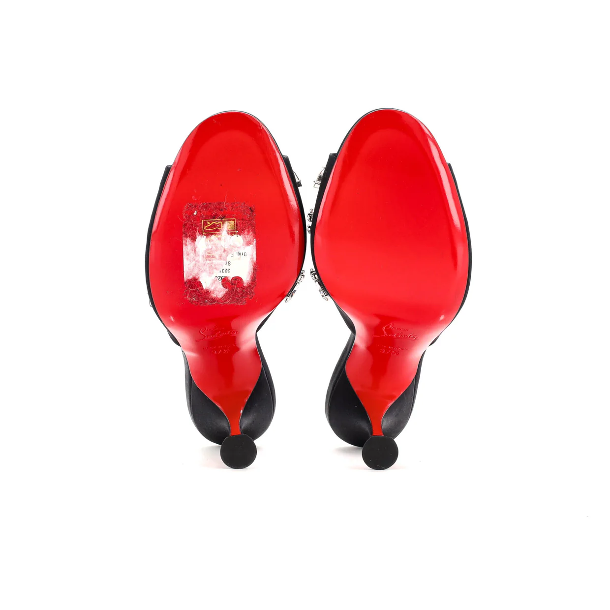 Women's Degraqueen Heeled Mules Crystal Embellished Satin 85 - Deep Luxury