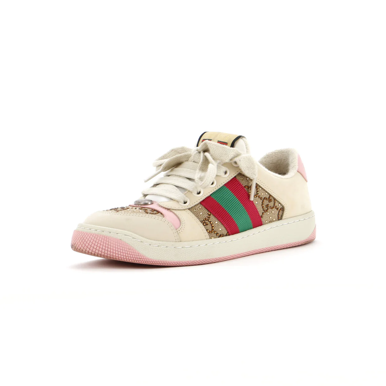 Screener Sneakers GG Canvas with Crystals - Deep Luxury