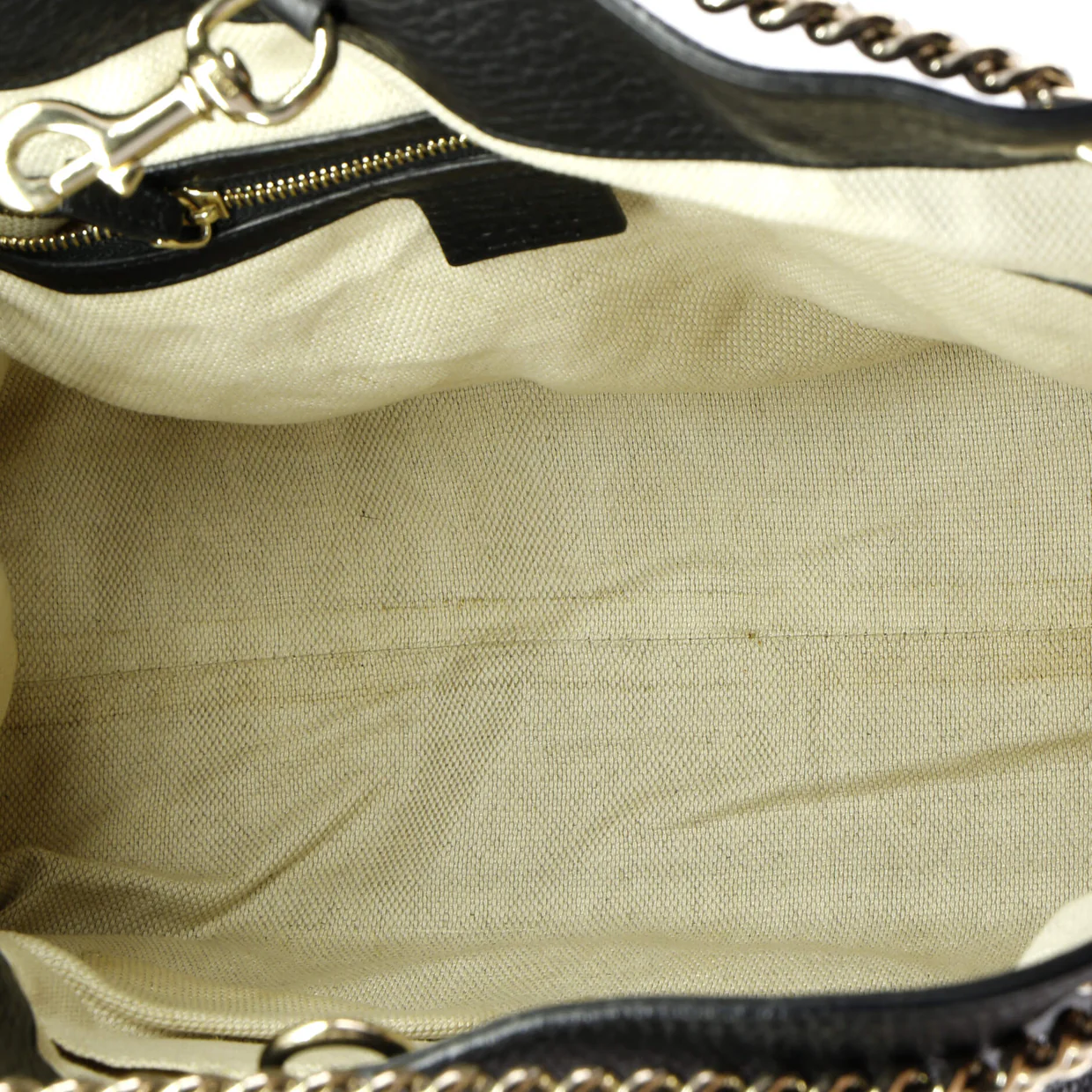 Soho Chain Strap Shoulder Bag Leather Medium - Deep Luxury