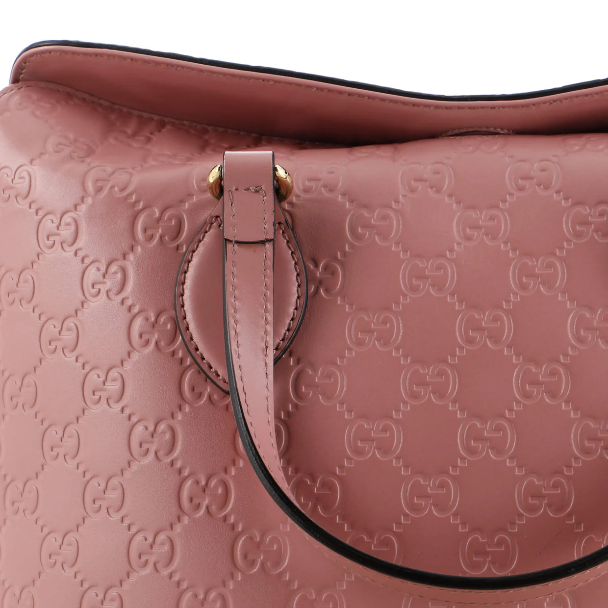 Signature Fold Over Tote Guccissima Leather Medium - Deep Luxury