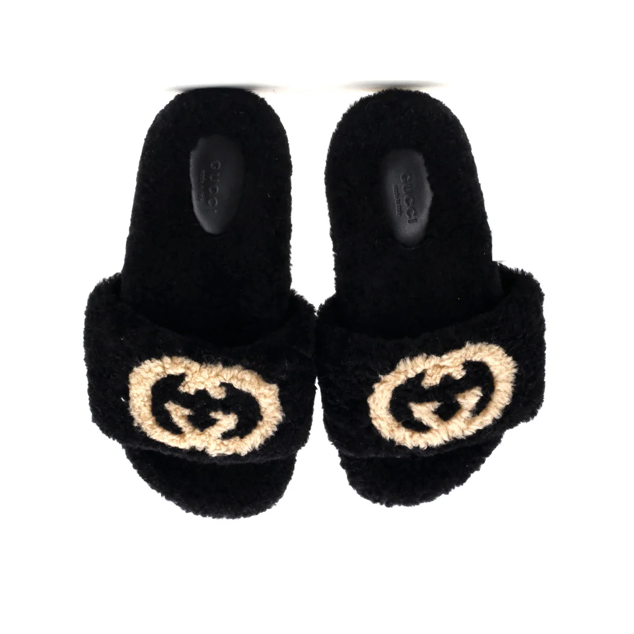 Women's Eileen Interlocking G Sandals Shearling - Deep Luxury