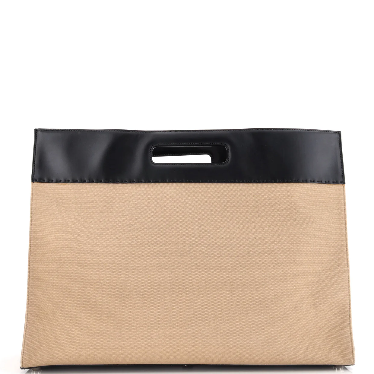Cut Out Handle Shopper Tote Canvas Large - Deep Luxury