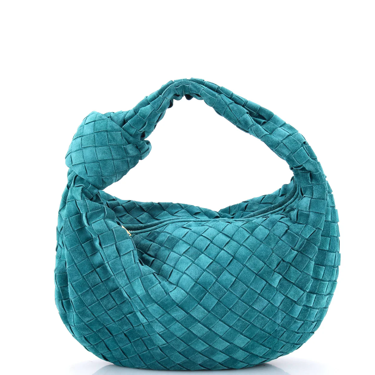 BV Jodie Hobo Intrecciato Suede Teen - Deep Luxury