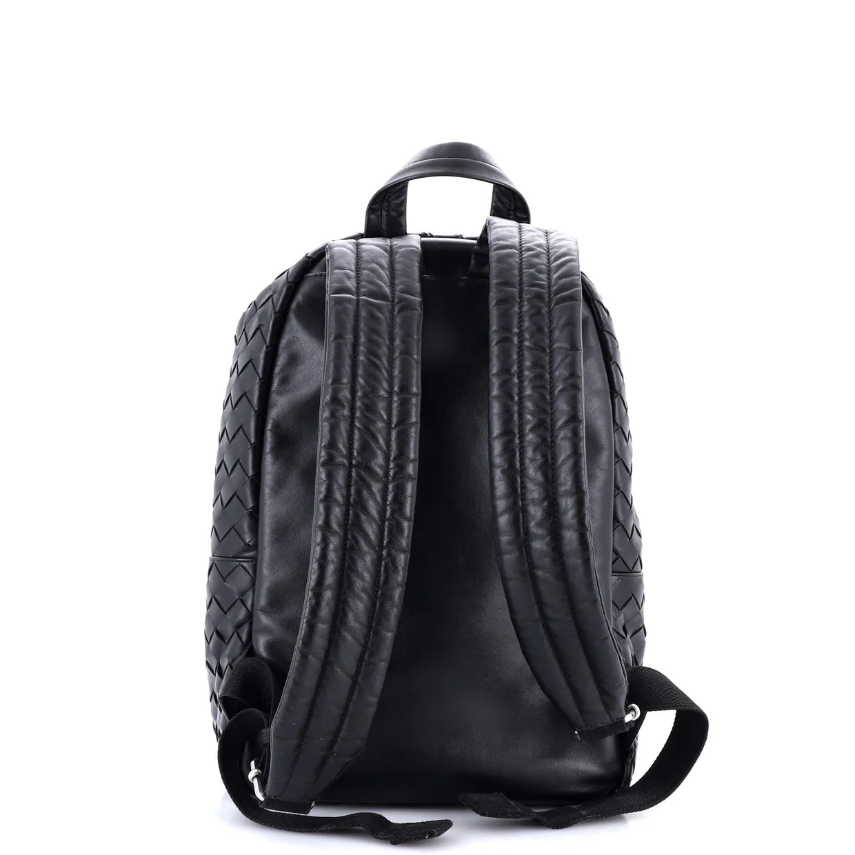 Front Pocket Weave Backpack Intrecciato Nappa Medium - Deep Luxury