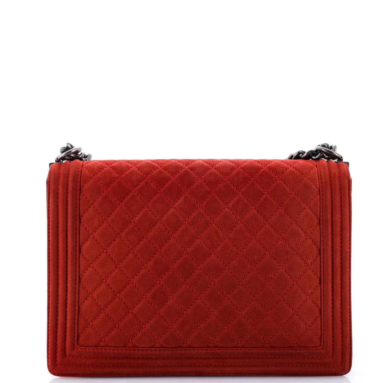 Boy Flap Bag Quilted Matte Caviar Large - Deep Luxury