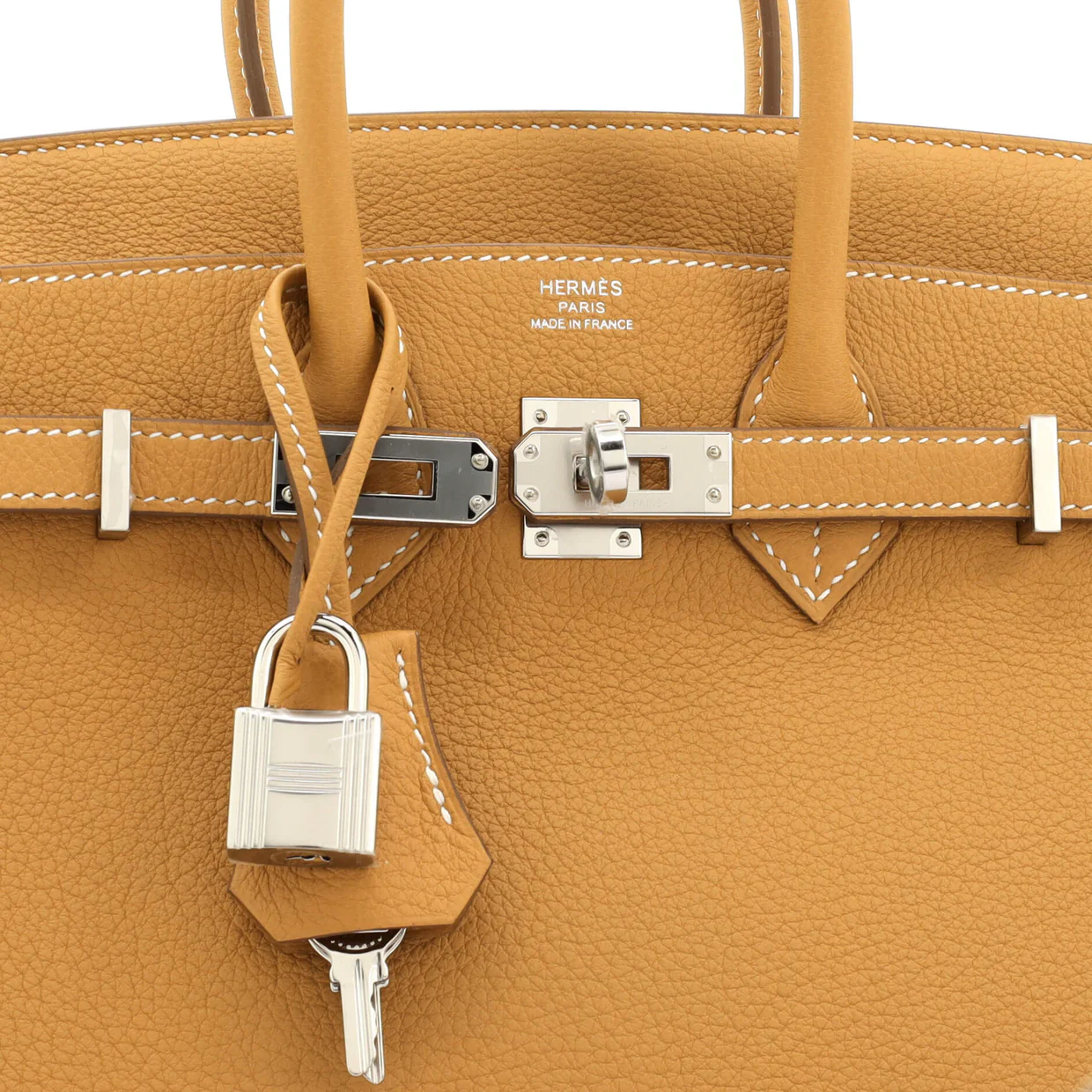 Birkin Handbag Natural Sable Togo with Palladium Hardware 25 - Deep Luxury