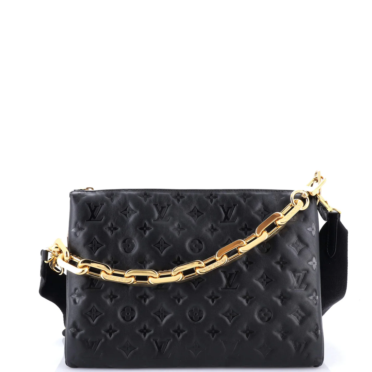 Coussin Bag Monogram Embossed Lambskin MM - Deep Luxury