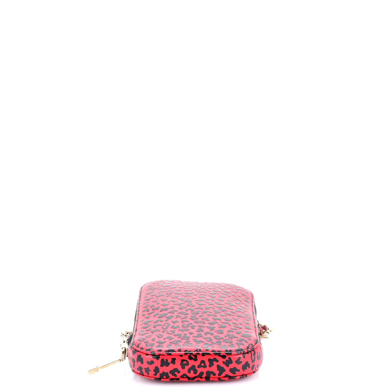 Lady Dior Phone Holder on Chain Printed Leather - Deep Luxury