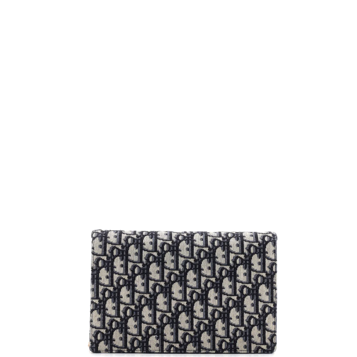 Saddle Chain Clutch Oblique Canvas - Deep Luxury