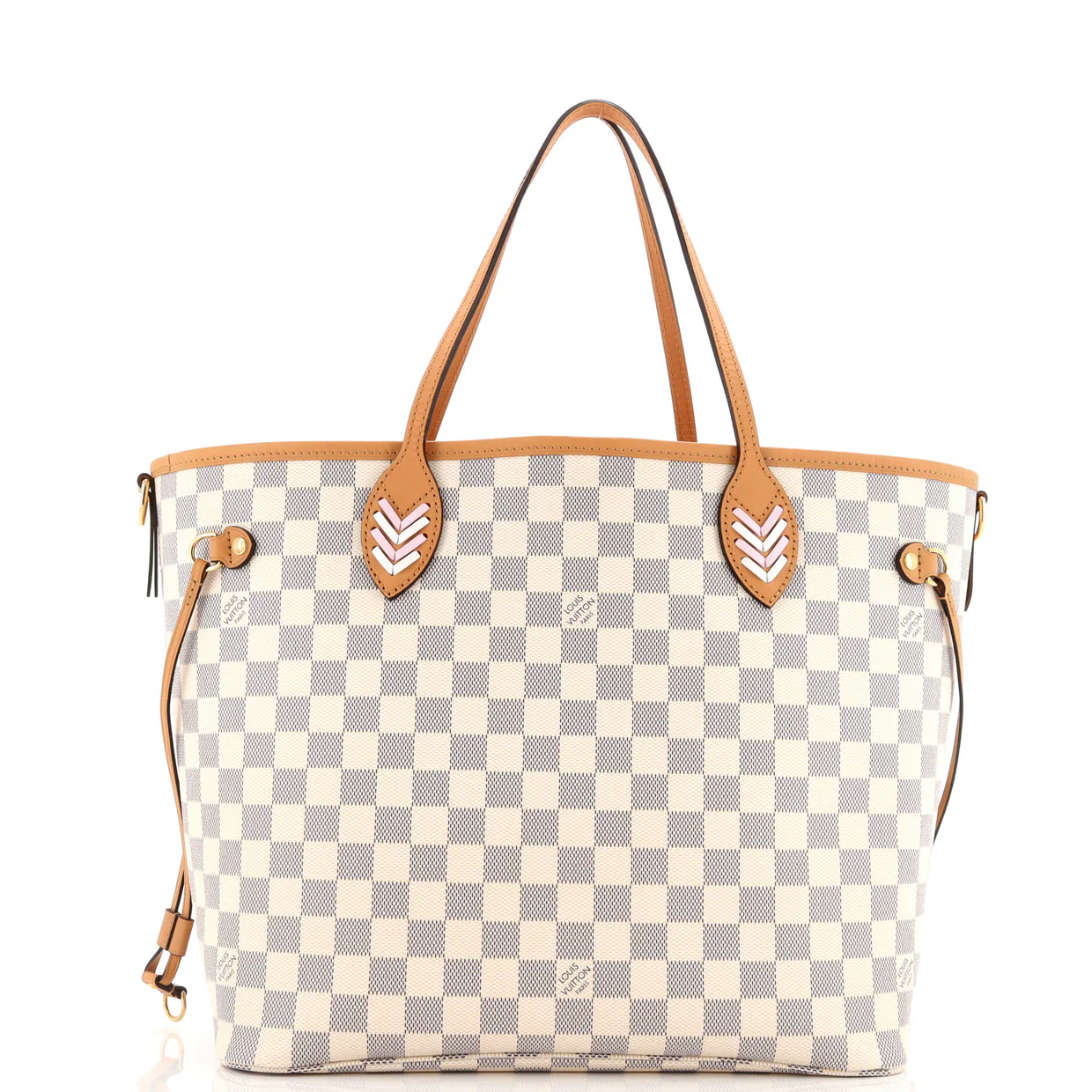 Neverfull NM Tote Damier with Braided Detail MM - Deep Luxury