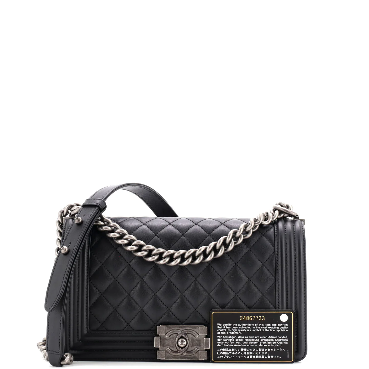 Boy Flap Bag Quilted Lambskin Old Medium - Deep Luxury