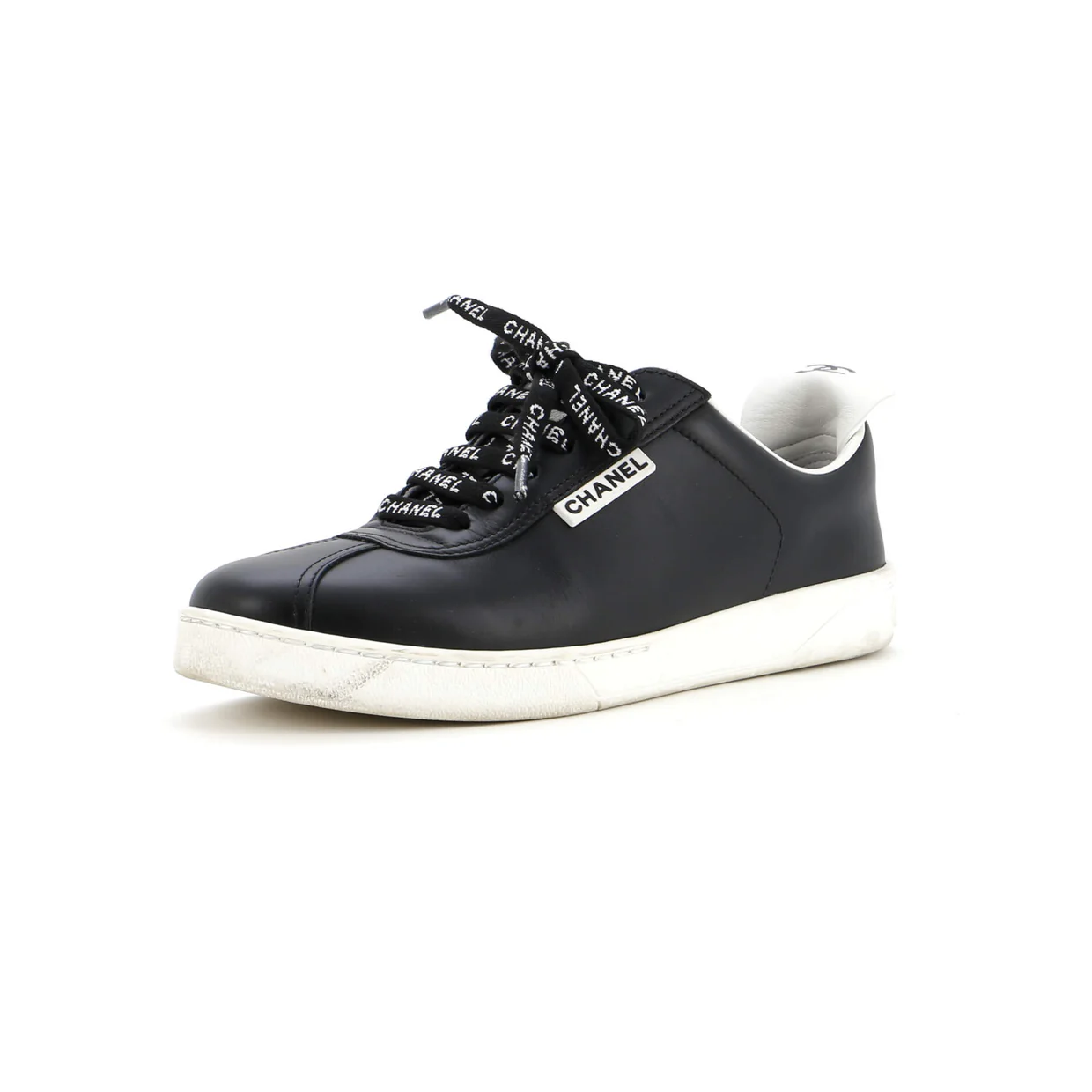 Women's Logo Laces CC Low-Top Sneakers Leather - Deep Luxury
