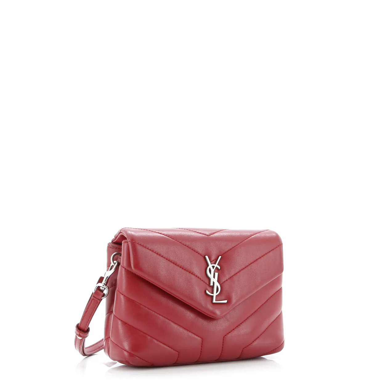 Loulou Shoulder Bag Matelasse Chevron Leather Toy - Deep Luxury