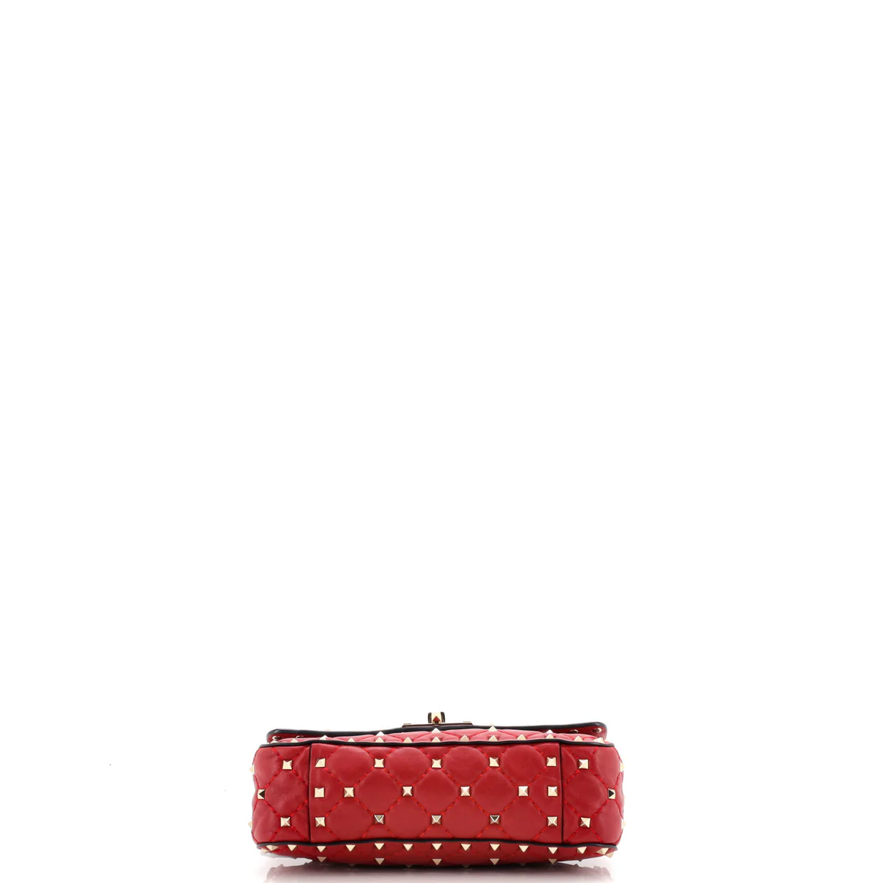 Rockstud Spike Flap Bag Quilted Leather Small - Deep Luxury