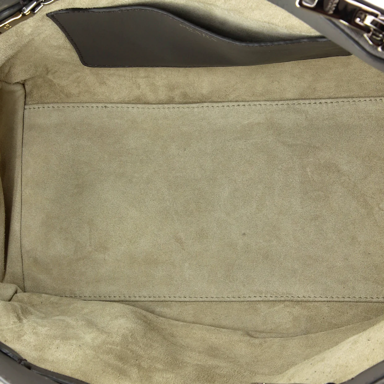 Twin Pocket Convertible Tote Stitched Leather Medium - Deep Luxury