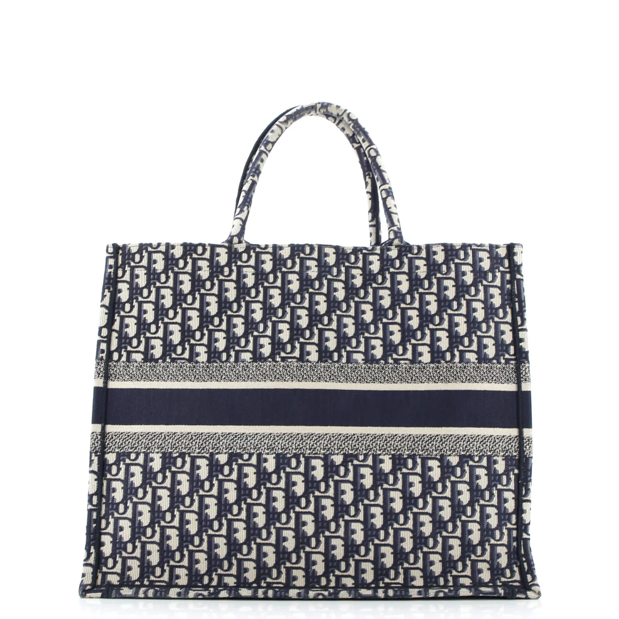 Book Tote Oblique Canvas Large - Deep Luxury